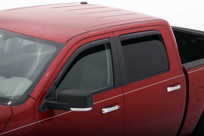 AVS, AVS 09-18 Dodge RAM 1500 Crew Cab Ventvisor Deflettori per finestrino anteriore e posteriore nel canale 4pz - Fumo